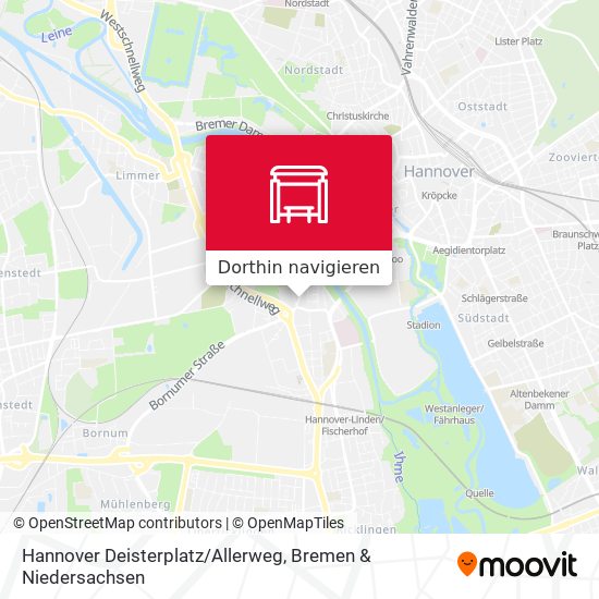 Hannover Deisterplatz/Allerweg Karte