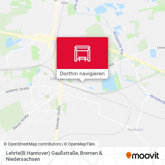 Lehrte(B Hannover) Gaußstraße Karte