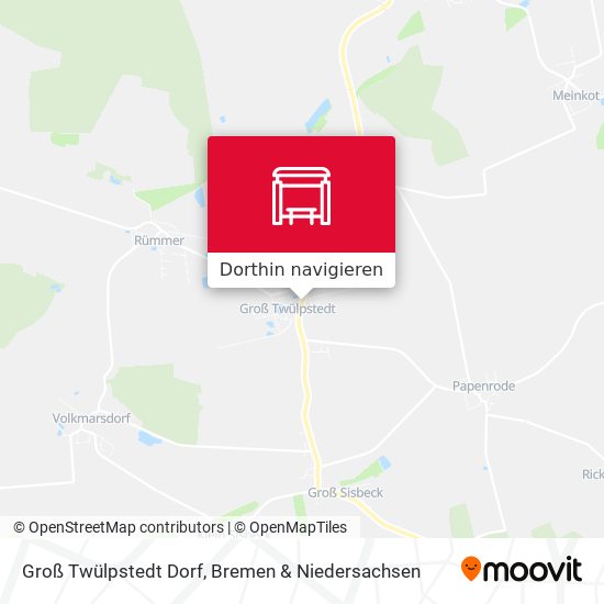 Groß Twülpstedt Dorf Karte