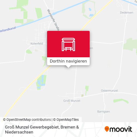 Groß Munzel Gewerbegebiet Karte