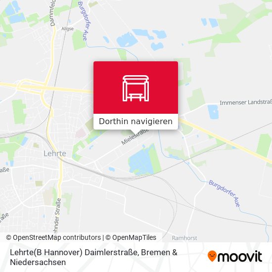 Lehrte(B Hannover) Daimlerstraße Karte