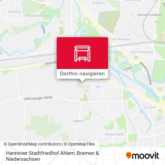Hannover Stadtfriedhof Ahlem Karte