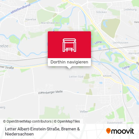 Letter Albert-Einstein-Straße Karte