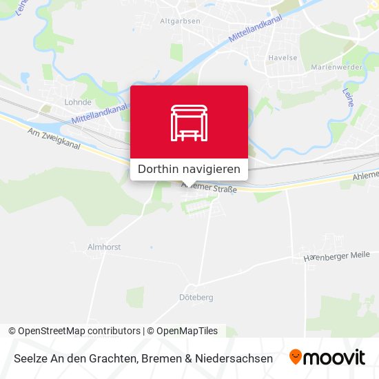 Seelze An den Grachten Karte