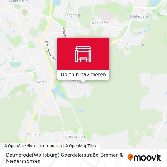 Detmerode(Wolfsburg) Goerdelerstraße Karte