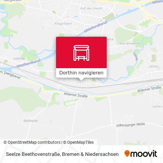 Seelze Beethovenstraße Karte