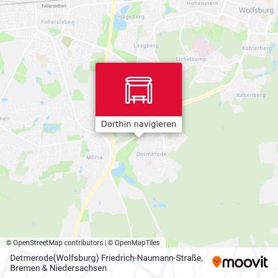 Detmerode(Wolfsburg) Friedrich-Naumann-Straße Karte