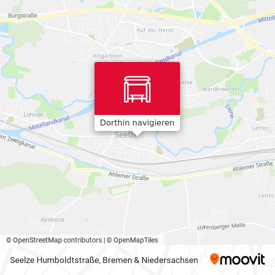 Seelze Humboldtstraße Karte