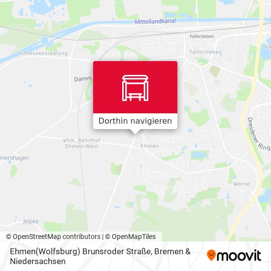Ehmen(Wolfsburg) Brunsroder Straße Karte