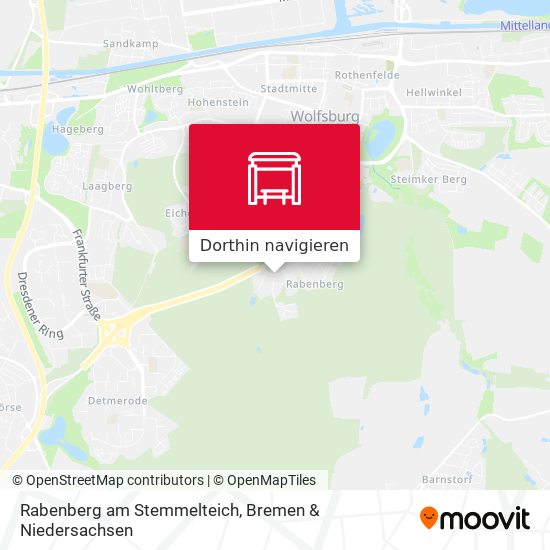 Rabenberg am Stemmelteich Karte