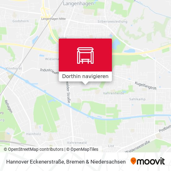 Hannover Eckenerstraße Karte