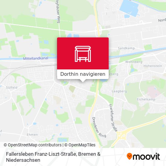 Fallersleben Franz-Liszt-Straße Karte