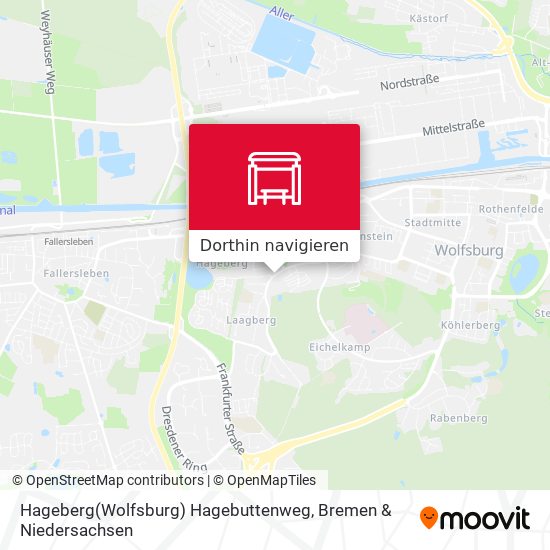 Hageberg(Wolfsburg) Hagebuttenweg Karte