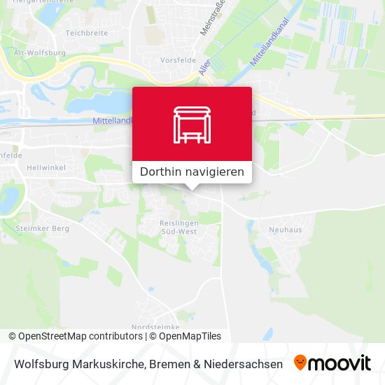 Wolfsburg Markuskirche Karte