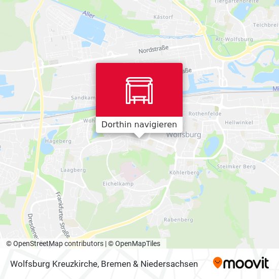 Wolfsburg Kreuzkirche Karte