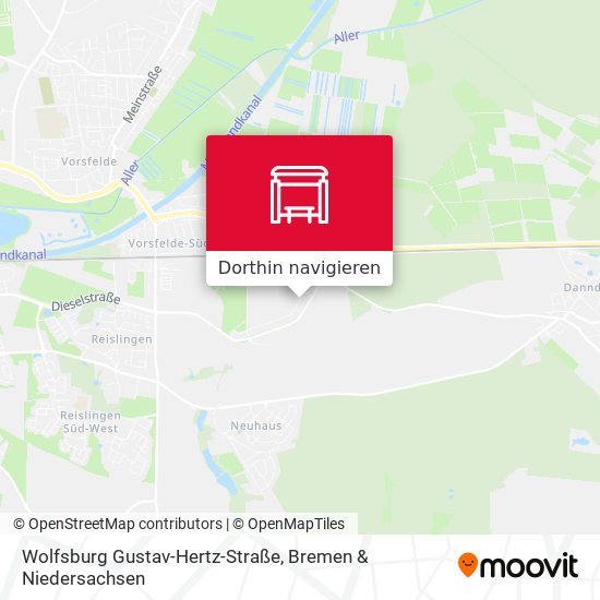 Wolfsburg Gustav-Hertz-Straße Karte