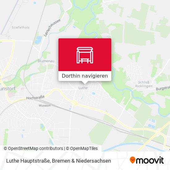 Luthe Hauptstraße Karte