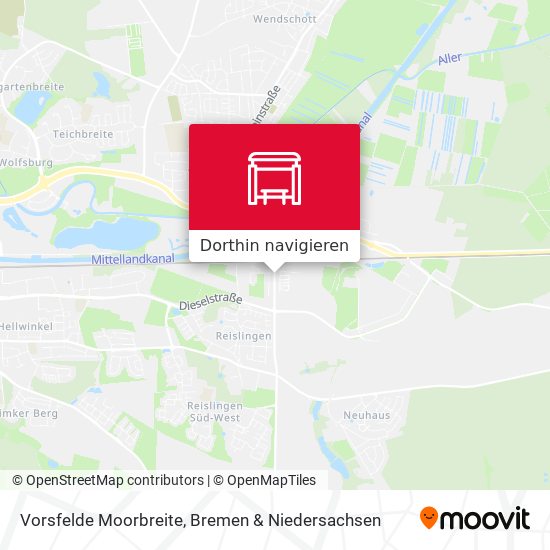 Vorsfelde Moorbreite Karte