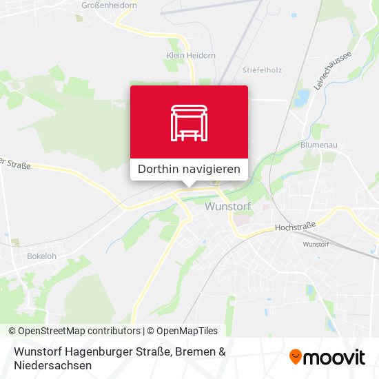 Wunstorf Hagenburger Straße Karte