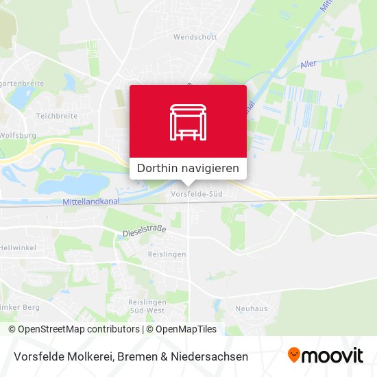 Vorsfelde Molkerei Karte