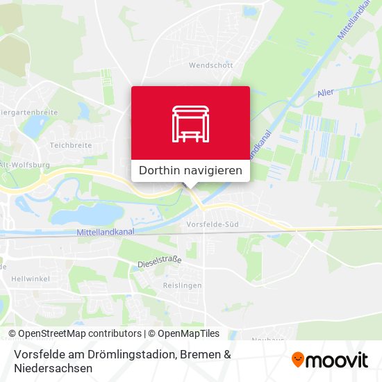 Vorsfelde am Drömlingstadion Karte