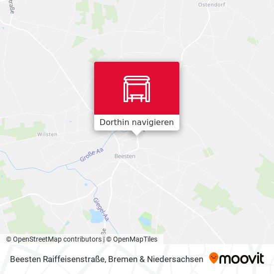 Beesten Raiffeisenstraße Karte