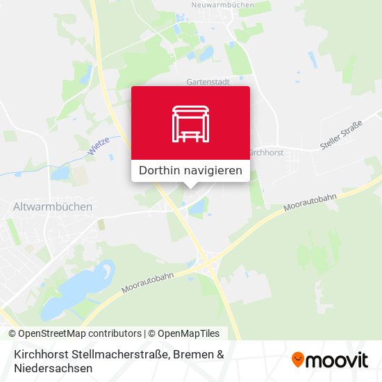 Kirchhorst Stellmacherstraße Karte