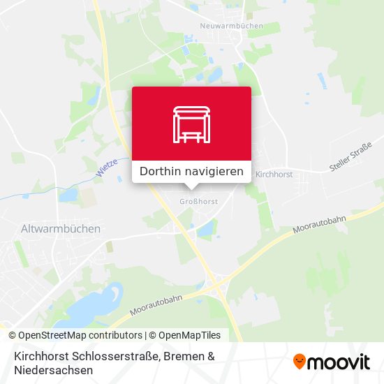 Kirchhorst Schlosserstraße Karte