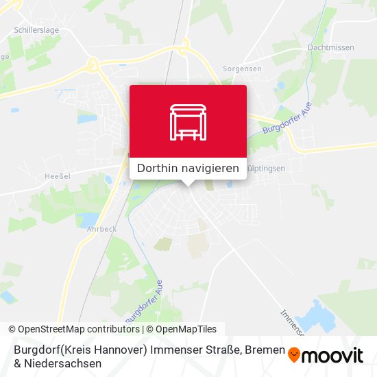 Burgdorf(Kreis Hannover) Immenser Straße Karte