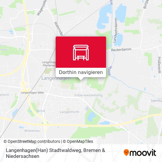 Langenhagen(Han) Stadtwaldweg Karte