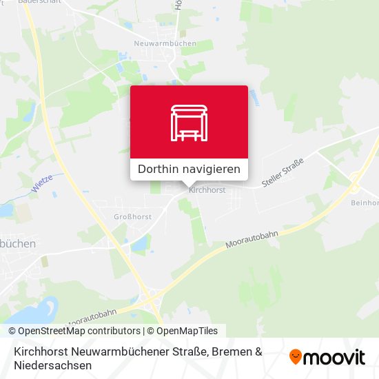 Kirchhorst Neuwarmbüchener Straße Karte