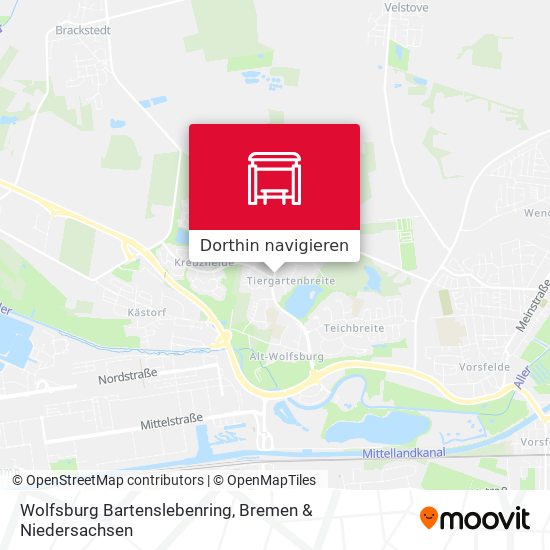 Wolfsburg Bartenslebenring Karte