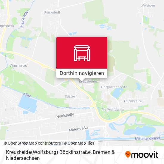 Kreuzheide(Wolfsburg) Böcklinstraße Karte