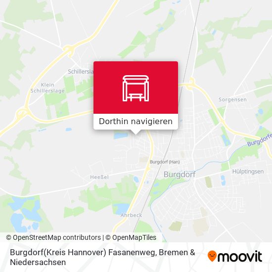Burgdorf(Kreis Hannover) Fasanenweg Karte