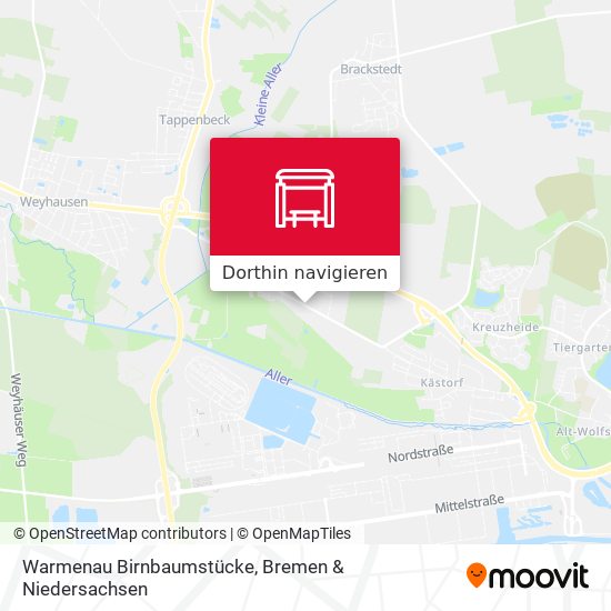Warmenau Birnbaumstücke Karte