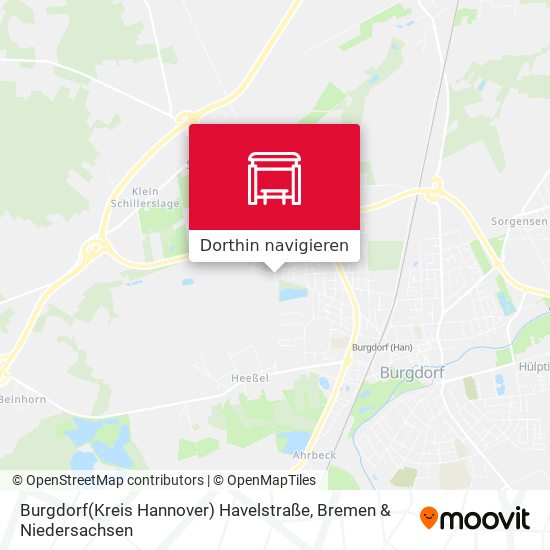 Burgdorf(Kreis Hannover) Havelstraße Karte