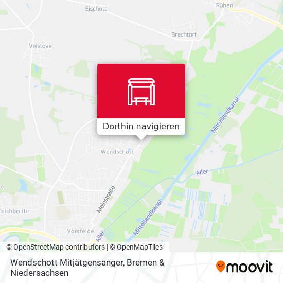 Wendschott Mitjätgensanger Karte