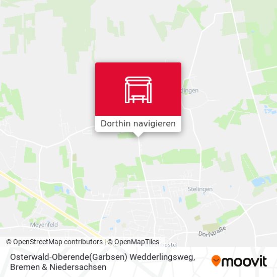 Osterwald-Oberende(Garbsen) Wedderlingsweg Karte