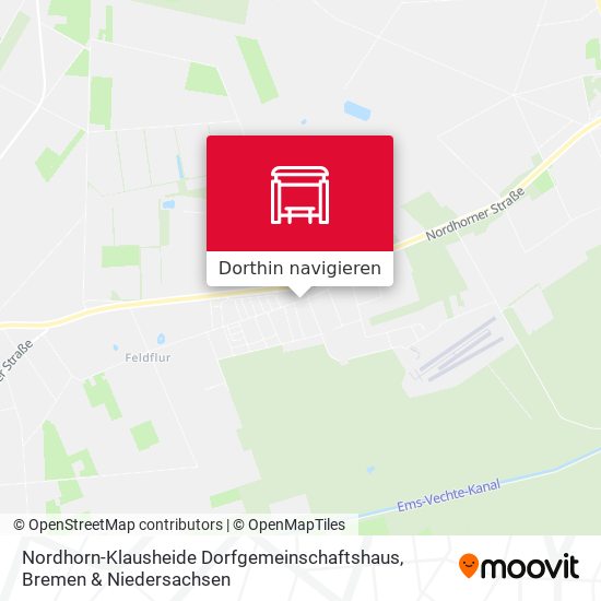 Nordhorn-Klausheide Dorfgemeinschaftshaus Karte