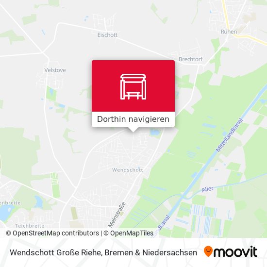 Wendschott Große Riehe Karte