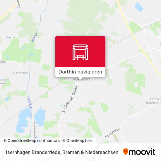 Isernhagen Branderriede Karte