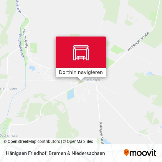 Hänigsen Friedhof Karte