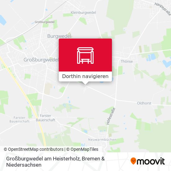 Großburgwedel am Heisterholz Karte
