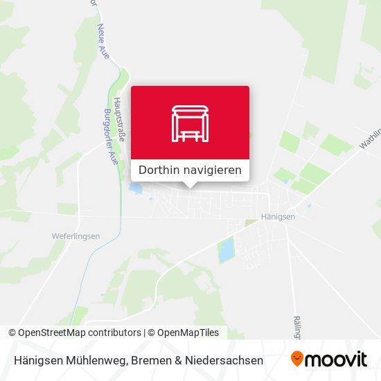 Hänigsen Mühlenweg Karte