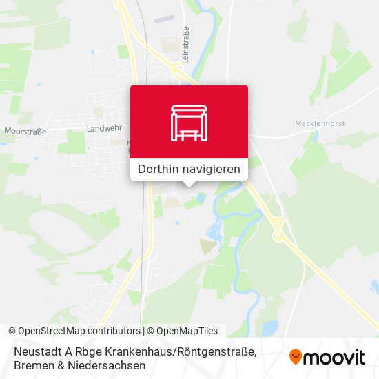 Neustadt A Rbge Krankenhaus / Röntgenstraße Karte