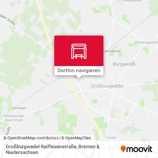 Großburgwedel Raiffeisenstraße Karte