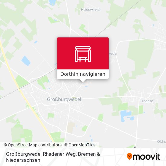 Großburgwedel Rhadener Weg Karte