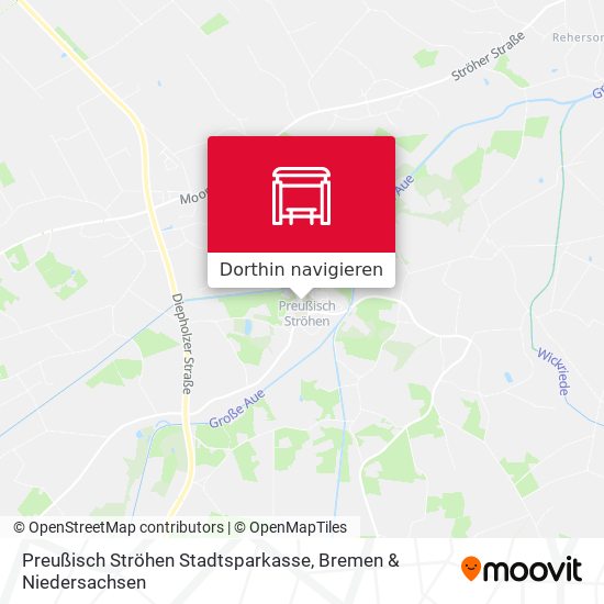Preußisch Ströhen Stadtsparkasse Karte