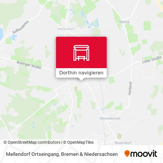 Mellendorf Ortseingang Karte