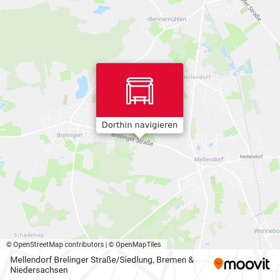 Mellendorf Brelinger Straße / Siedlung Karte